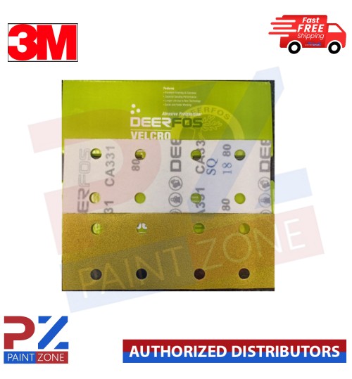 Velcro Sanding Strips Deerfos - 70 x 198 mm 8H Box 25/50, 8 Hole 